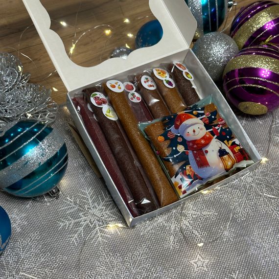 Святковий набір пастили “Зимова радість”,8 смаків 150 г + 50 г пастили з горіхами | Зображення 2