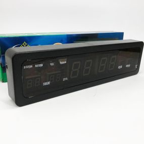 Електронний годинник з цифровим дисплеєм Caixing, Світлодіодне табло годинник LED настільний MJ-92