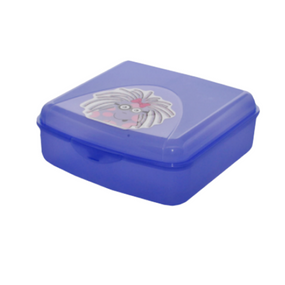 Контейнер універсальний 20*20*7,5см з малюнком Монстрик фіолетовий прозорий Алеана