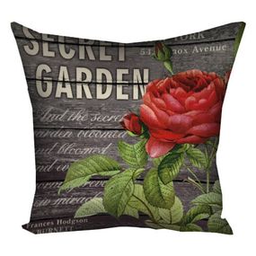 Подушка габардинова з принтом Secret garden 30x30 (3P_BOT028)