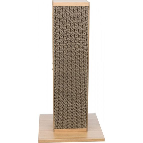 Дряпка-стовпчик Trixie для котів з іграшкою на мотузці та котячою м ятою картон/МДФ/джут світло-коричнева 30х30х62 см | Зображення 3