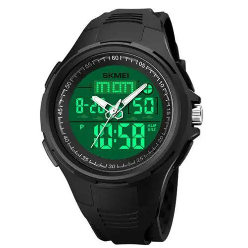 Годинник військовий чоловічий SKMEI 1844BK BLACK, Годинник спортивний, Чоловічий QB-290 тактичний годинник