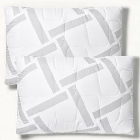 Набір подушок з 2 шт ELEGANTLY IDEIA 50х70 см зі штучним лебединим пухом на блискавці (8-35570)