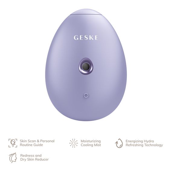 Електронний освіжувач для зволоження обличчя GESKE Facial Hydration Refresher 4в1 purple | Зображення 1