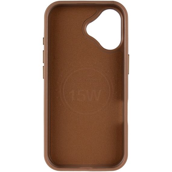 Шкіряний чохол Rally with Magnetic Fit для Apple iPhone 17 (6.3") Beige / White | Зображення 3