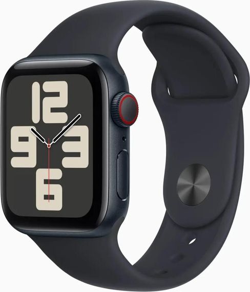 Смарт-годинник Apple Watch SE 2 GPS + Cellular 40mm Midnight Alu. Case w. Midnight S. Band - S/M (MRG73/MXFR3/MXGC3) | Зображення 2