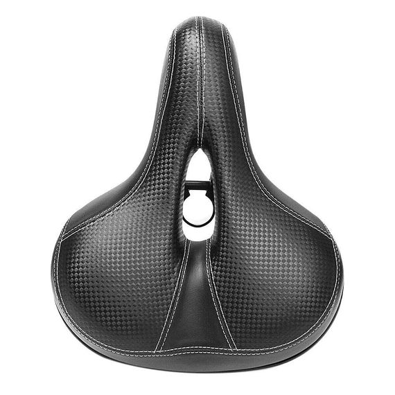 Сідло для велосипеда (25х19,5 см), з вентиляційним отвором / Велосипедне сідло з амортизацією | Зображення 2