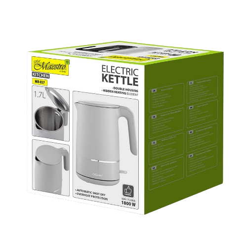 Електрочайник 1,7л 1800W (диск) MR-037-GREY Maestro | Зображення 2