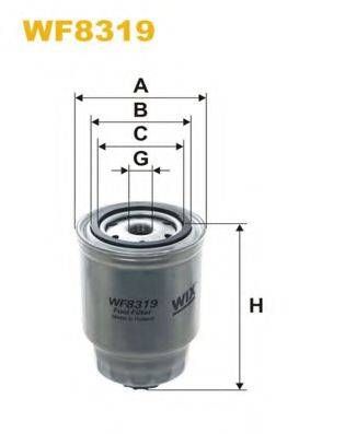 Фільтр палив. NISSAN ALMERA WF8319PP8571 (вир-во WIX-FILTERS) WIX FILTERS WF8319 на NISSAN SERENA (C23M)