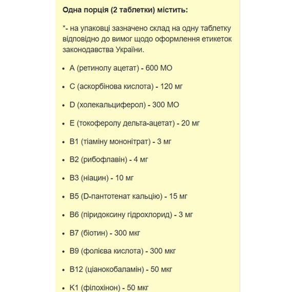 Вітамінно-мінеральний комплекс для спорту Stark Pharm Sport Vit for Women 120 Tabs | Зображення 1