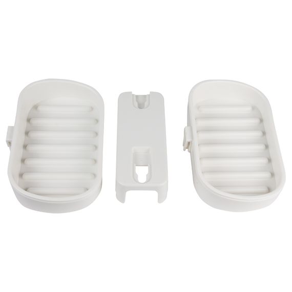 Мильниця на вакуумній присосці Aquatica подвійна s42 142×111×201мм (9784290) | Зображення 2