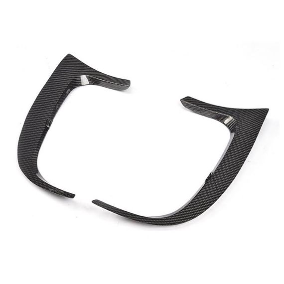 Накладки на задній бампер (для A45 AMG HB 2013-2015, Карбон) для Mercedes A-сlass W176 рр | Зображення 3