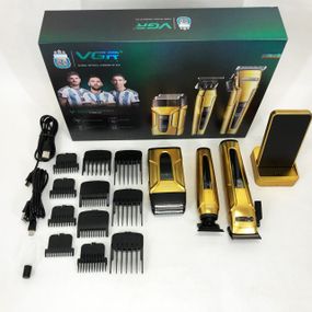 Парикмахерская машинка аккумуляторная профессиональная VGR V-694, Триммер для волос портативный NQ-61