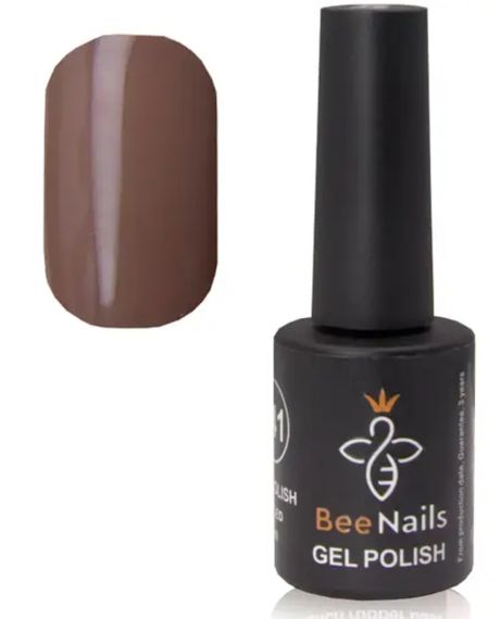 Гель-лак для нігтів Bee Nails 170 (блідо-коричневий) 8мл | Зображення 1
