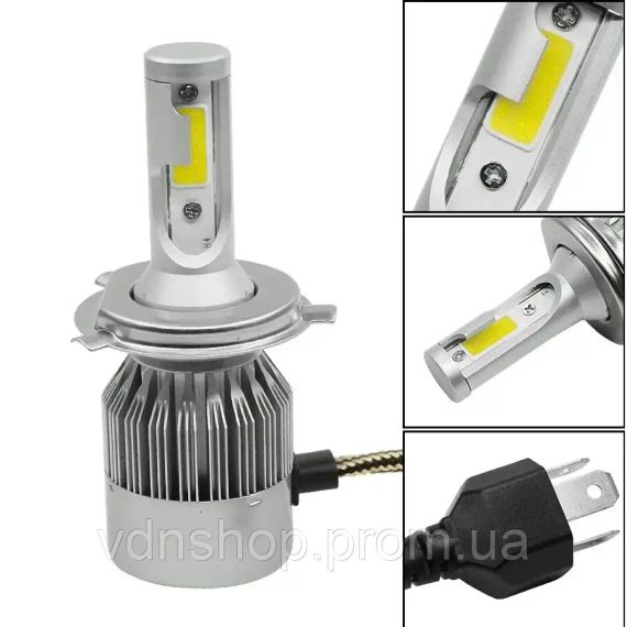 Светодиодные автомобильные LED лампы C6 H4 ближний 12-24В
