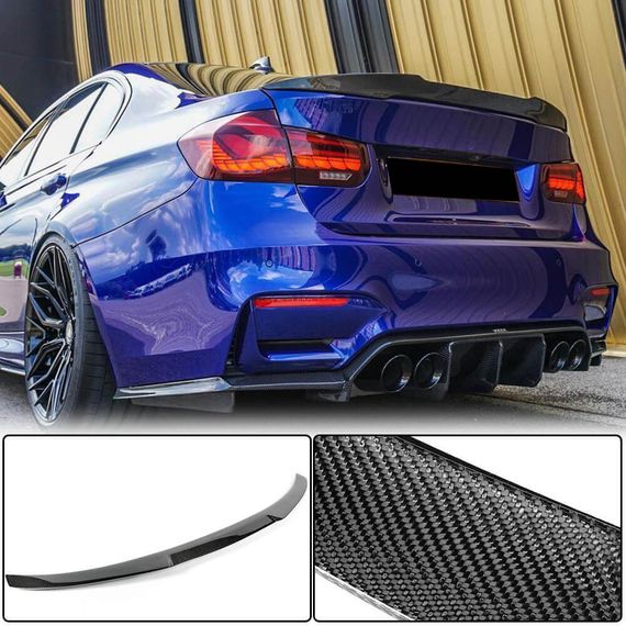 Спойлер кришки багажника Карбон V10 (SD) для BMW 3 серія F-30/31/34 2012-2019 рр | Зображення 1