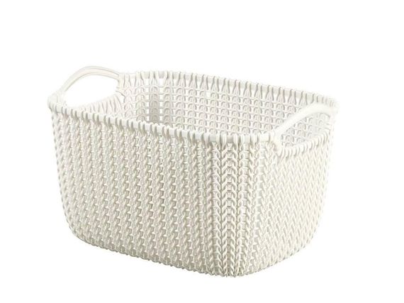 Корзина для хранения Curver (Курвер) Knit 8 л (03674) Кремовый