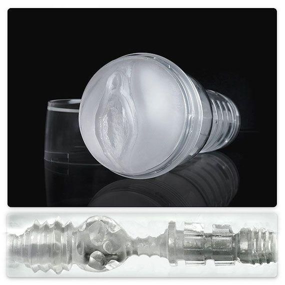Мастурбатор-вагіна Fleshlight Ice Lady Crystal, напівпрозорий матеріал і корпус Sex Aura | Зображення 1