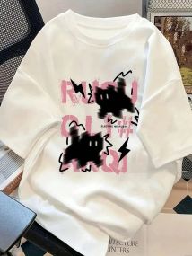 Футболка жіноча з принтом повсякденна XL Білий