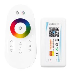 Контролер сенсорний RGB Wi-Fi TUYA PROlum 18A, 5-24V, Білий з пультом
