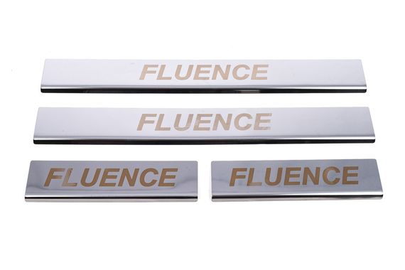 Накладки на пороги Carmos V1 (4 шт., нерж.) для Renault Fluence 2009-2024 гг | Зображення 1