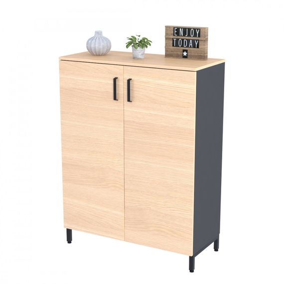 Тумба офисная Loft Design LT-900-1200 антрацит дуб борас | Зображення 2