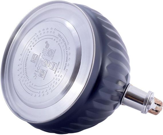 Чайник Kamille Whistling Kettle Black 3л з нержавіючої сталі зі свистком, чорний | Зображення 5