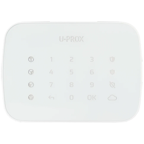 U-Prox Keypad G4 White Бездротова сенсорна клавіатура для чотирьох груп - Управління охороною