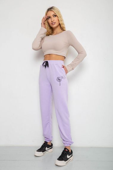 Спортивні штани жіночі, колір світло-бузковий, 238R121 | Зображення 1