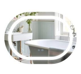 Дзеркало Qtap Gemini (GE1) овальне з LED-підсвічуванням Touch QT2578R6080