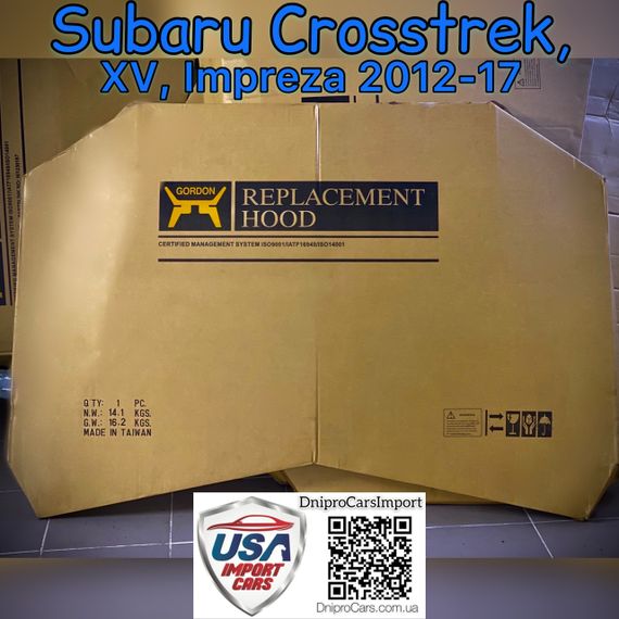 Subaru XV, Crosstrek 2012-2017 капот (Tong Yang), 57229FJ0009P | Зображення 2
