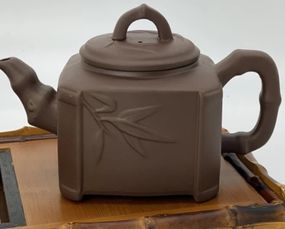 Заварник із ісинської глини Olens Гілка бамбук T2591 450 мл коричневий