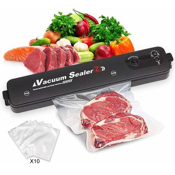 Домашний ручной вакуумный упаковщик для продуктов VACUUM SEALER LP-11 (S+), Апарат для вакуумирования SJ-52 | Зображення 7