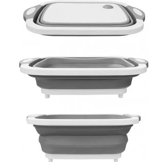 Обробна дошка 2 в 1 Chopper Дошка-миска, дошка контейнер, силіконова дошка | Зображення 5