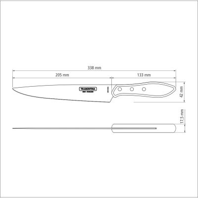 Кухонний ніж Tramontina Barbecue Polywood Meat 203 мм (21190/178) | Зображення 6