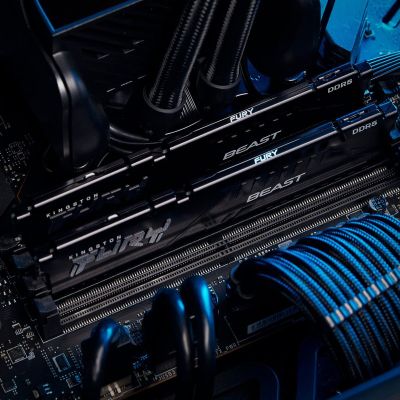 Модуль памяти для компьютера DDR5 32GB (2x16GB) 5600 MHz Beast AM5 Black Kingston Fury (ex.HyperX) (KF556C36BBEK2-32) | Зображення 4