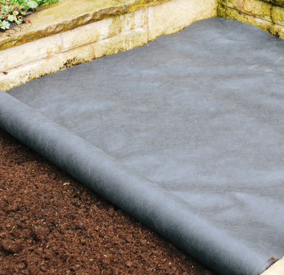 Геотекстиль  (130 г/м2) 3.2м*25м геотекстиль чорний для доріг | Зображення 1