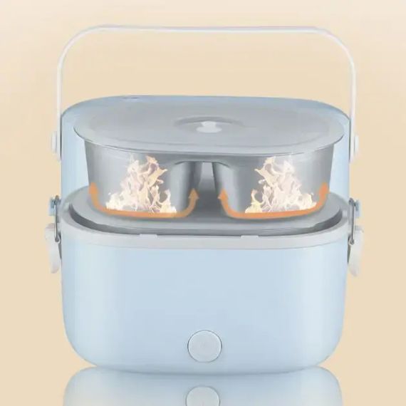 Ланч-бокс з підігрівом об'ємом 1 л на два контейнери з кришками LY-800 | Зображення 5