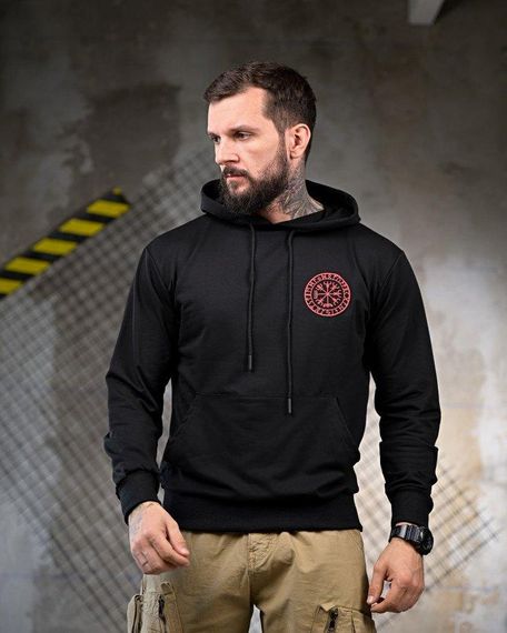 Мілітарі Худі Смерть Зачекає black ПП7777 | Зображення 1