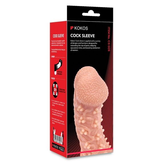 Насадка на член Kokos Cock Sleeve CS 009 S Sex Aura | Зображення 3