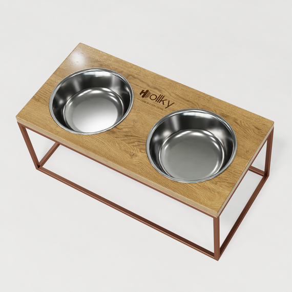 Миски на підставці для великих собак Hollky Base XL20 (2 × 1,8 л) BXL20-522620-GLNT | Зображення 5