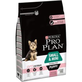 Корм Purina ProPlan Small & Mini Puppy Sensitive Skin повнораціонний сухий з лососем для цуценят малих порід з чутливим травленням 3 кг