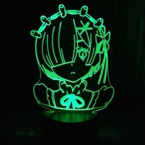 Акриловий світильник-нічник Рем (Rem) зелений tty-n000537