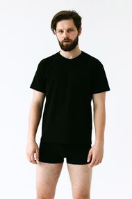 Чоловіча бавовняна білизна боксери та футболка Basic Without Black