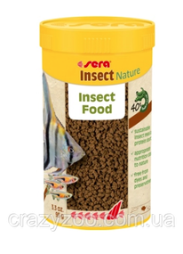 Корм для рыб Sera Insect Nature с высоким содержанием насекомых 250 мл 95 г 32616