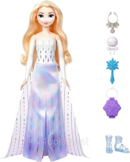 Лялька Ельза з аксесуарами Крути та прояви Крижане серце Elsa Disney Frozen Spin & Reveal | Зображення 1
