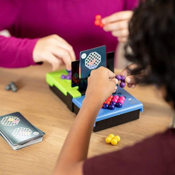 Настольная игра головоломка "IQ game toys" IQ-5 игровое поле, шарики, 40 карточек | Зображення 4