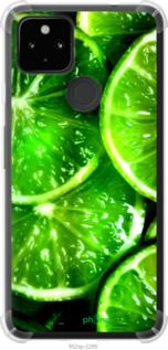 Чохол на Google Pixel 5A Зелені часточки лимона "852sp-2286-2448"