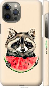 Чохол на iPhone 12 Pro Max Єнотик з кавуном "4605m-2054-2448"