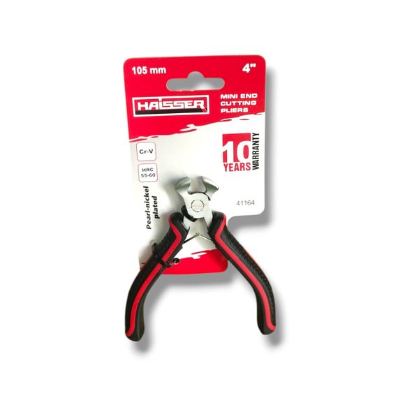 Кусачки торцеві, серія міні HAISSER 105 мм, Cr-V, Pearl-Nickel (41164)